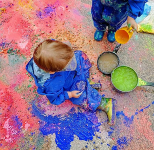 Exploring paint outside