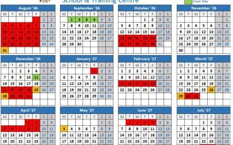 NNSCT Holidays 2026 27